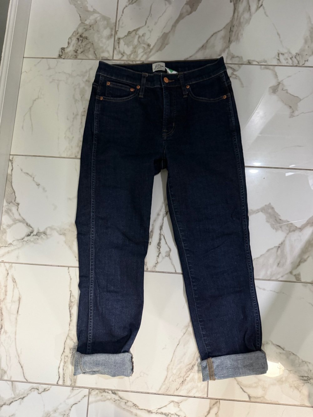 J.Crew Dark Blue Straight Leg Jeans